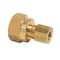Thrifco Plumbing No. 66 1/4 Inch x 3/8 Inch Lead-Free Brass Compression FIP Adapter 9466006 - alternate 1